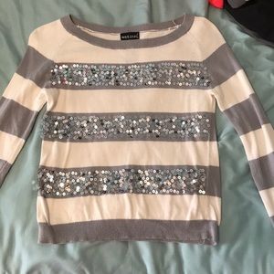 Long Sleeve Sequined Shirt